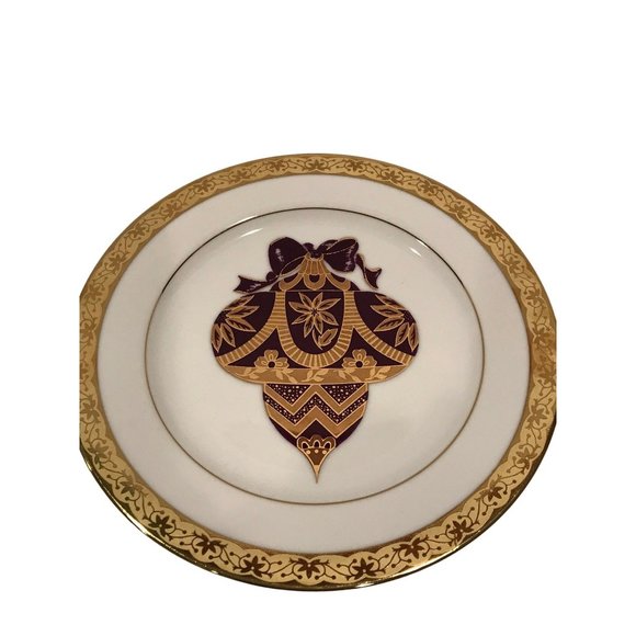 Collectible Muirfield Purple and Gold Ornament Plate | Celebrity 9408 | 8.5" - Picture 1 of 6
